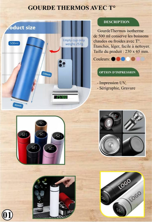 Gourde Thermos Intelligent